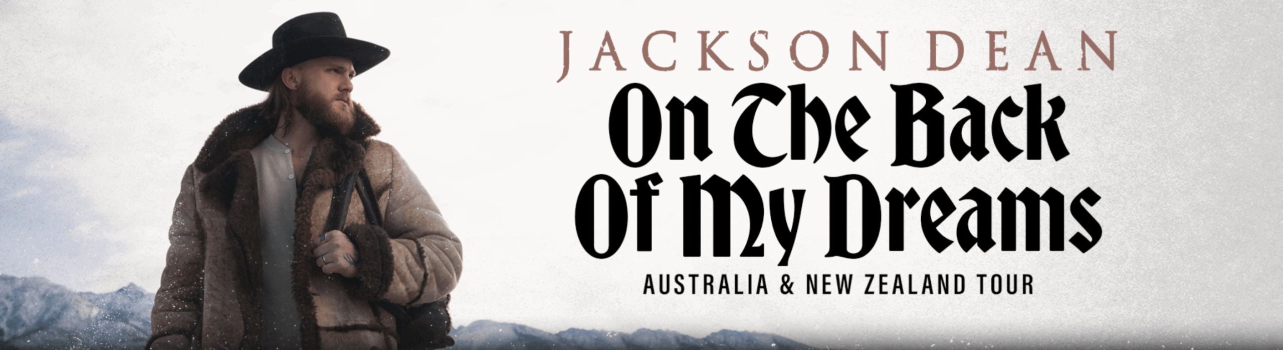 Jackson Dean – On The Back Of My Dreams World Tour – 2025